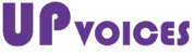 Logo up-voices violet