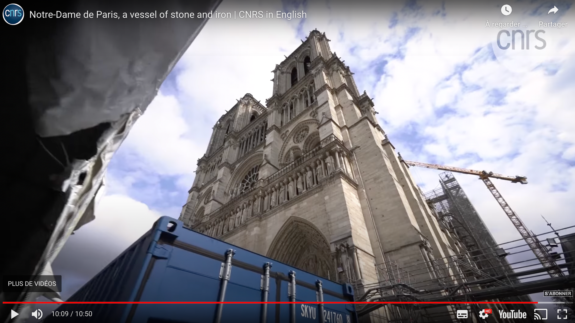 Notre-Dame de Paris : a vessel of stone and iron